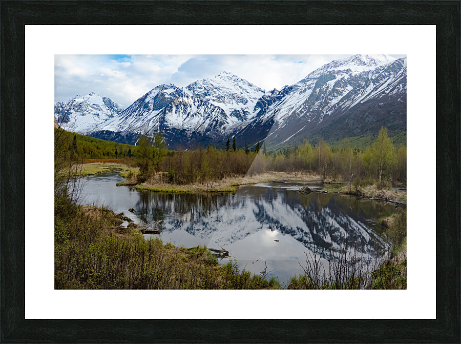 Alaskan Winterscape Picture Frame print