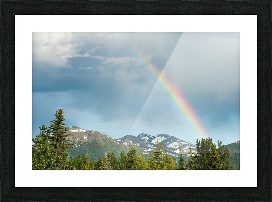 Alaska Rainbow Picture Frame print