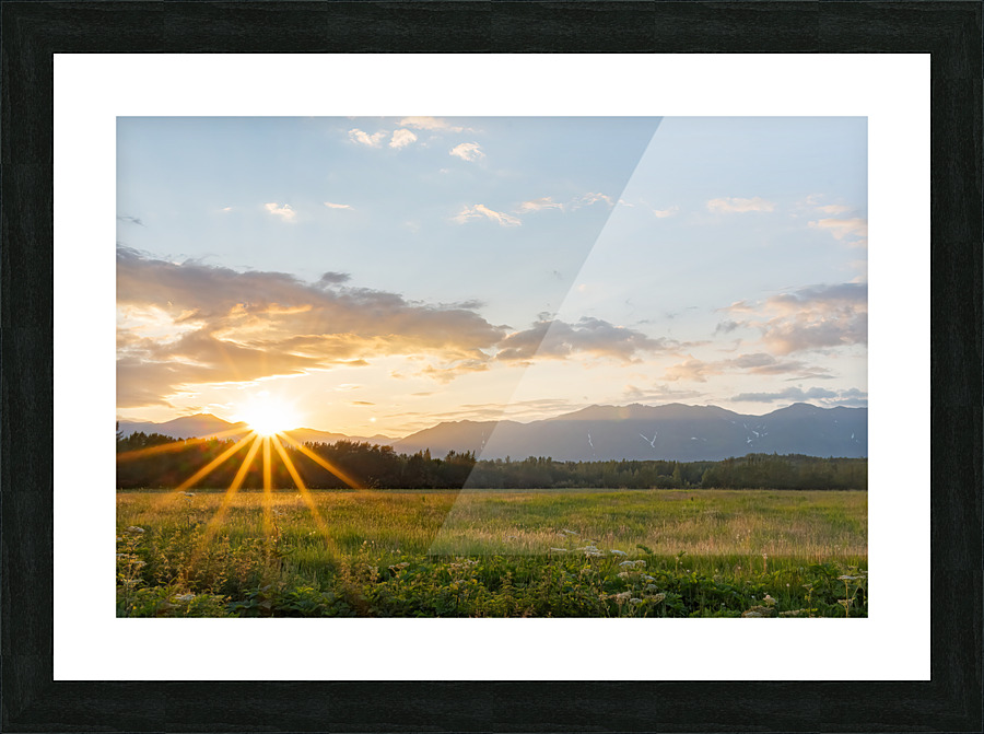 Sunset Outside Palmer Picture Frame print