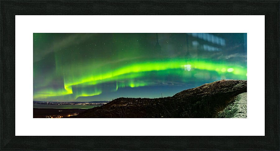 Aurora Over Eagle River Picture Frame print