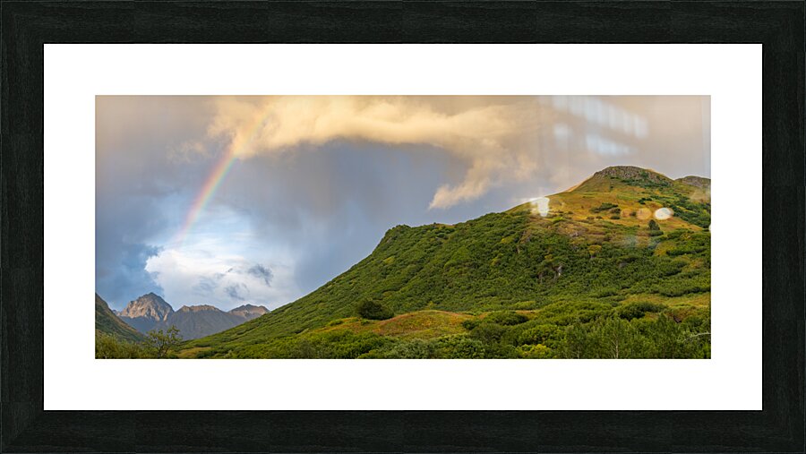 Spring Mountain Rainbow Picture Frame print