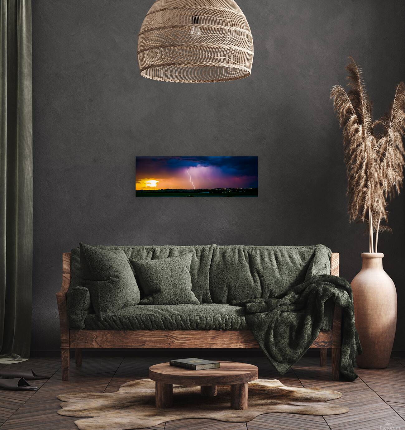Summer Sunset Thunderstorm Reproduction