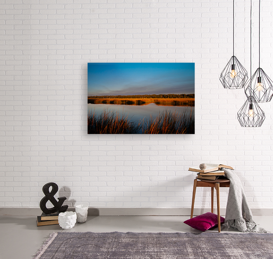 Sunset Over the Marsh Reproduction
