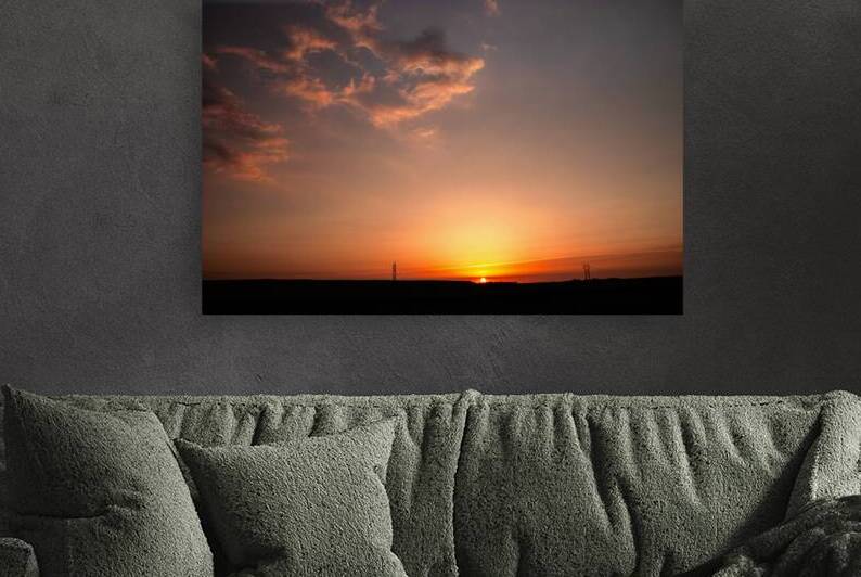 Sunflower State Sunset Reproduction