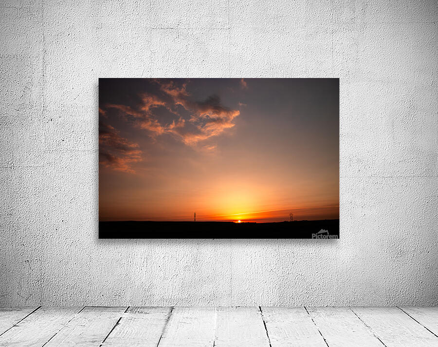 Sunflower State Sunset Wall Preview