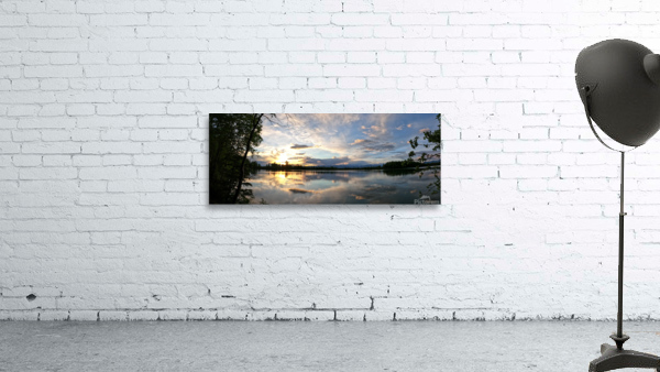Sunset Over Reflections Lake 2 Wall Preview