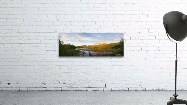 Sunset Over Reflections Lake 1 Wall Preview