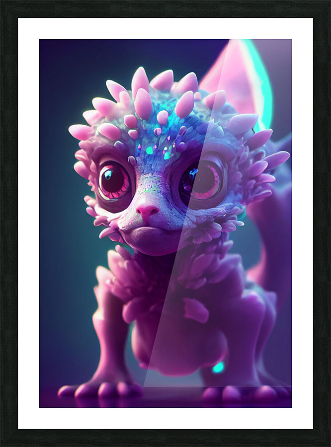 Cute little creature Picture Frame print