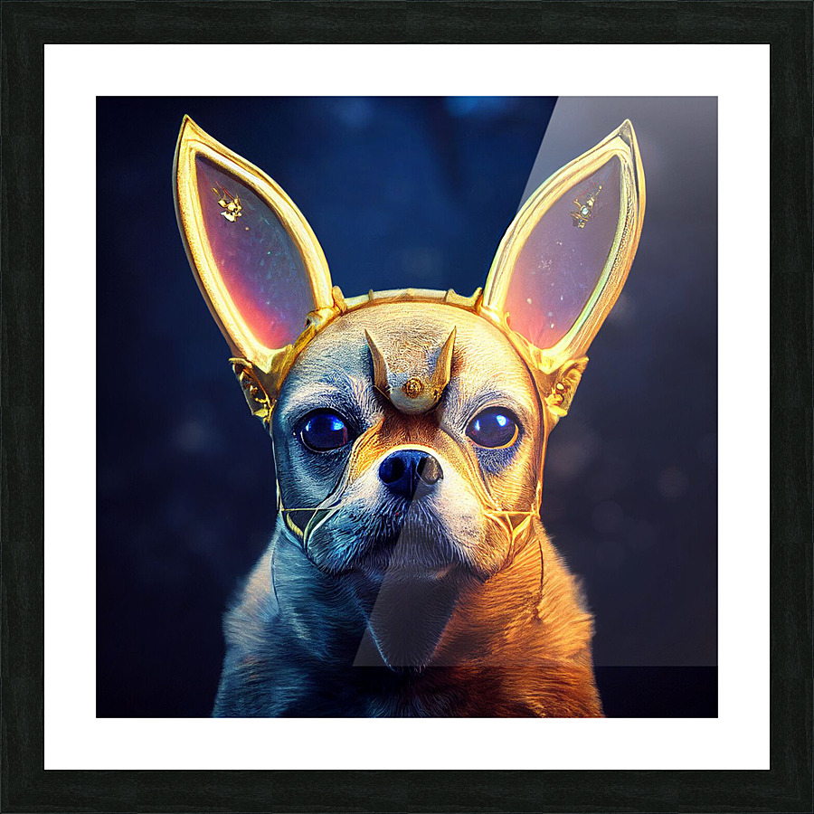 Imperial Pug Picture Frame print