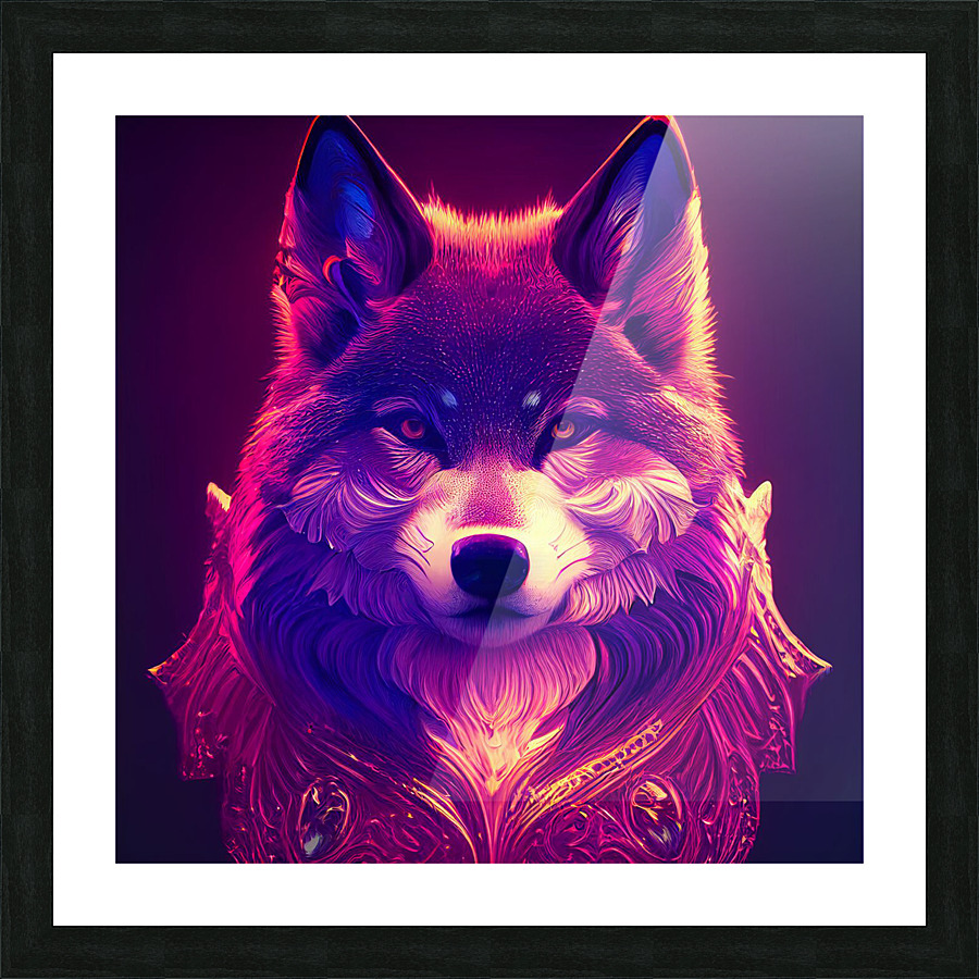 Majestic Wolf Picture Frame print