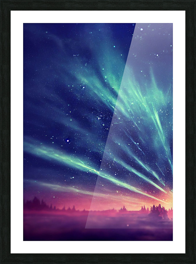 Aurora Borealis Picture Frame print