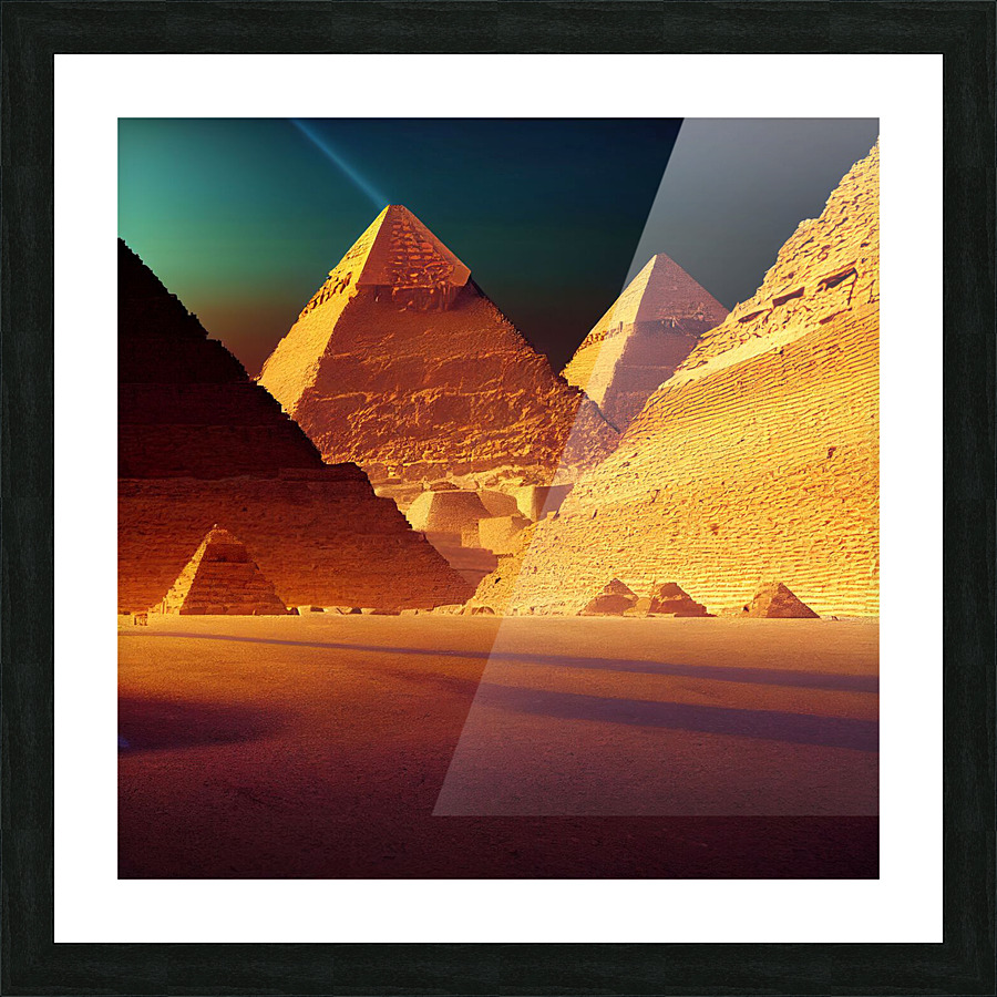 The great Pyramids Picture Frame print