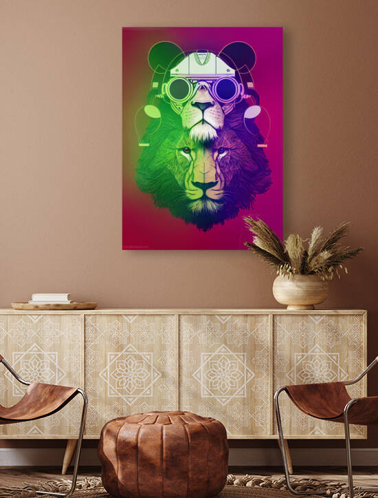 Hipster Lion by Paul Mitan