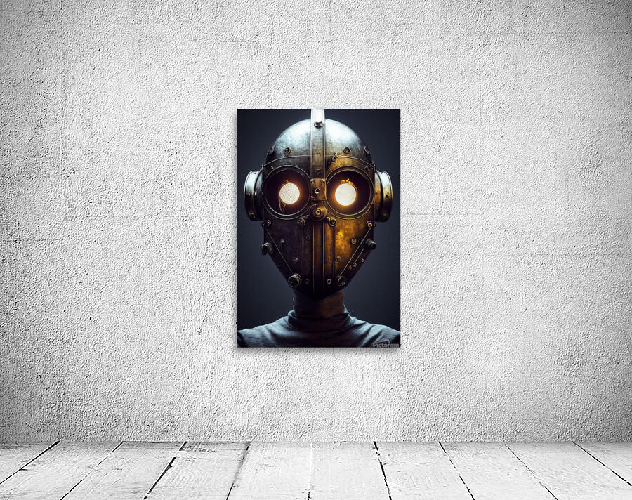 Cyborg helmet Wall Preview