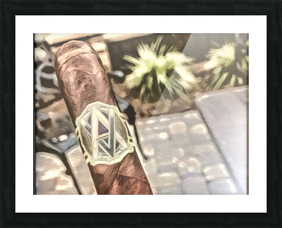 After Work Cigar Picture Frame print