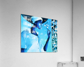 vélo bleu Acrylic Print