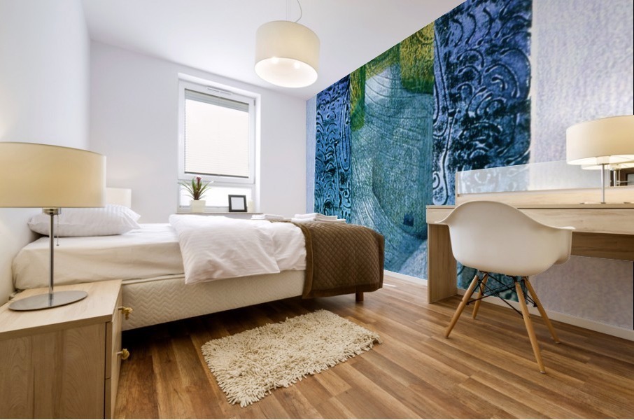 masque de lamour Mural print