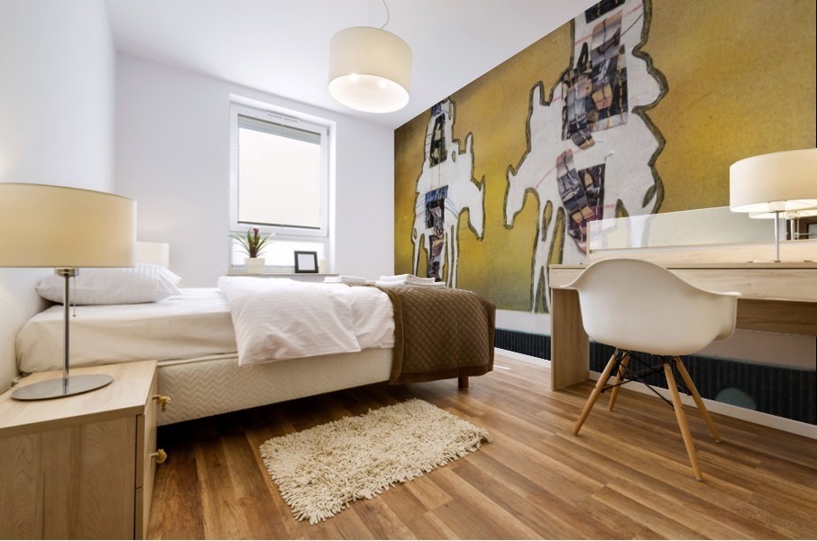 Donkey talk Mural print