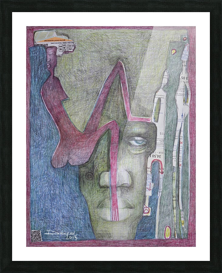 le masque 3 Picture Frame print
