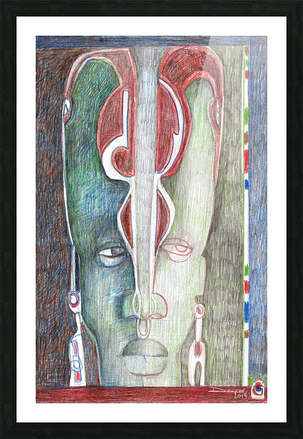 le masque 1 Picture Frame print