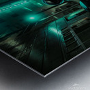 hayabuza Neon night ride Metal print