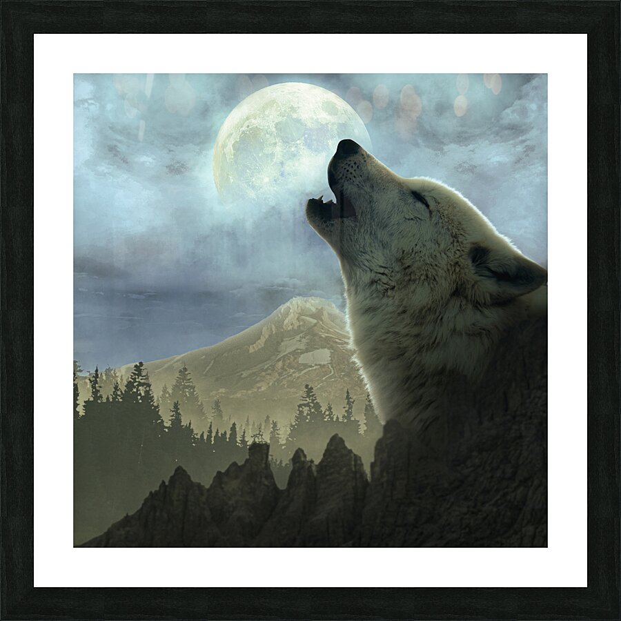 Moonlight cinematic Picture Frame print