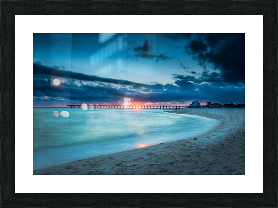Sunset at the Pier Picture Frame print
