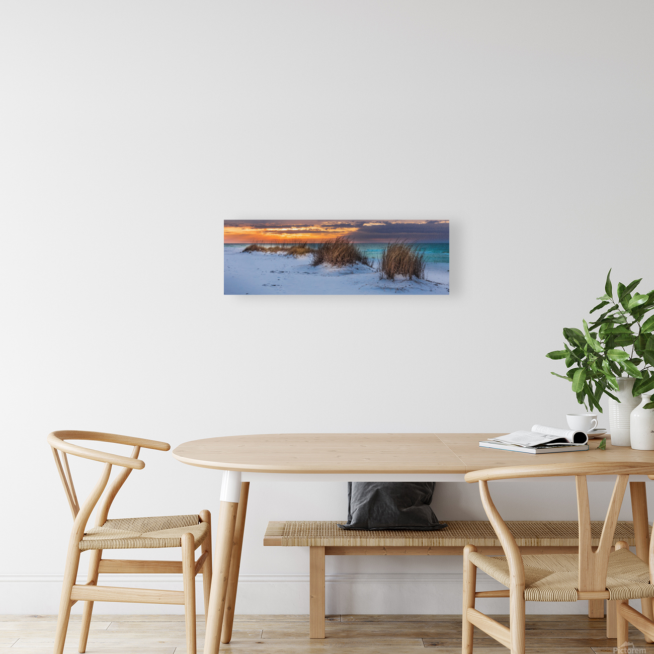 Beachgrass Sunrise Reproduction