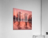 A serene ethereal landscape at dawn where Acrylic Print