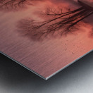 A serene ethereal landscape at dawn where Metal print