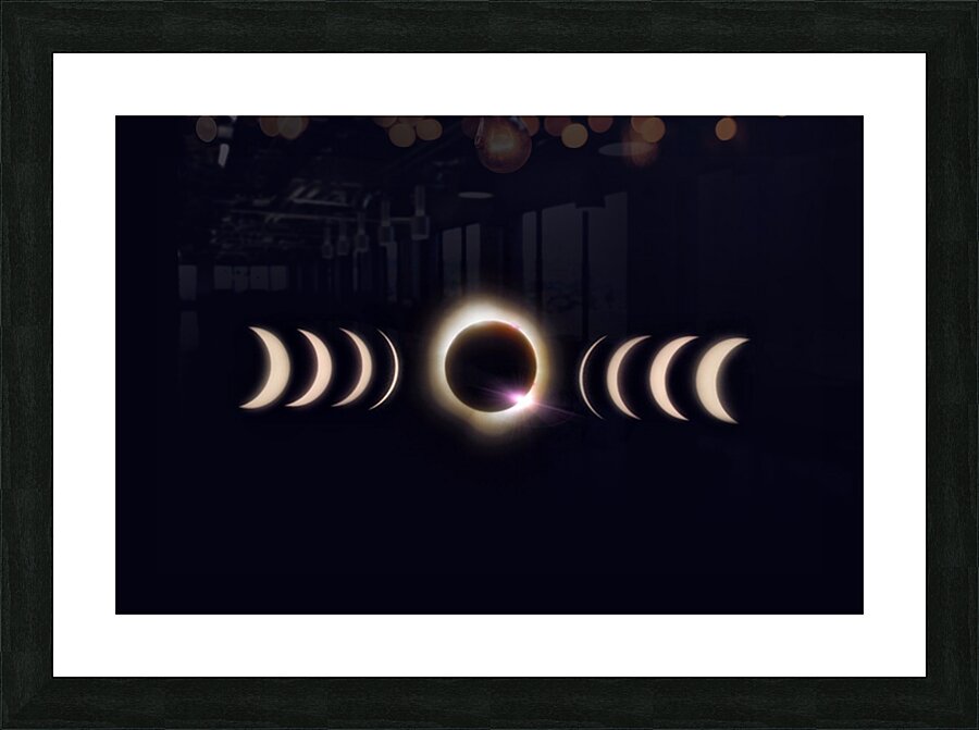 Full Solar Eclipse 2024 Picture Frame print