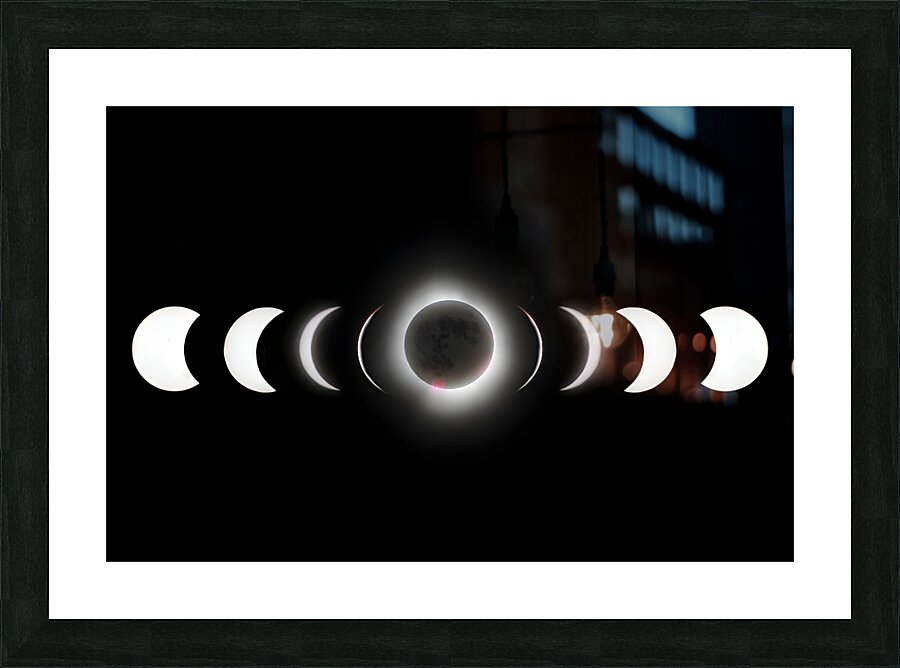 Eclipse 2024 Picture Frame print