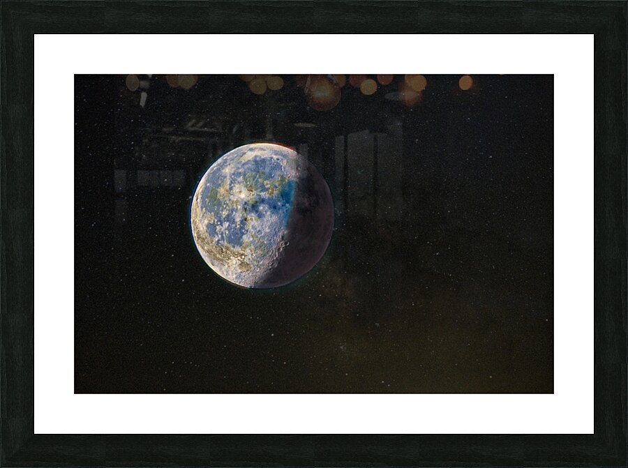 Full Moon Picture Frame print