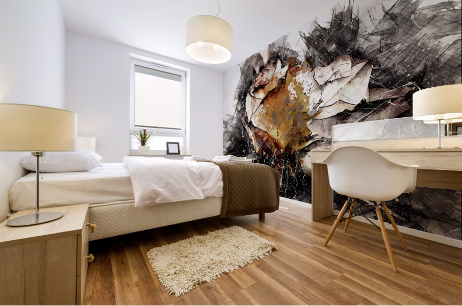 PaintedRose Mural print