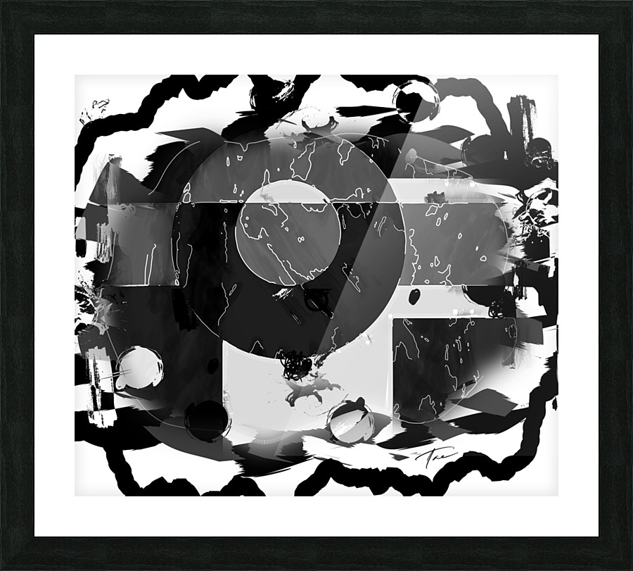 Ink Scratch Picture Frame print