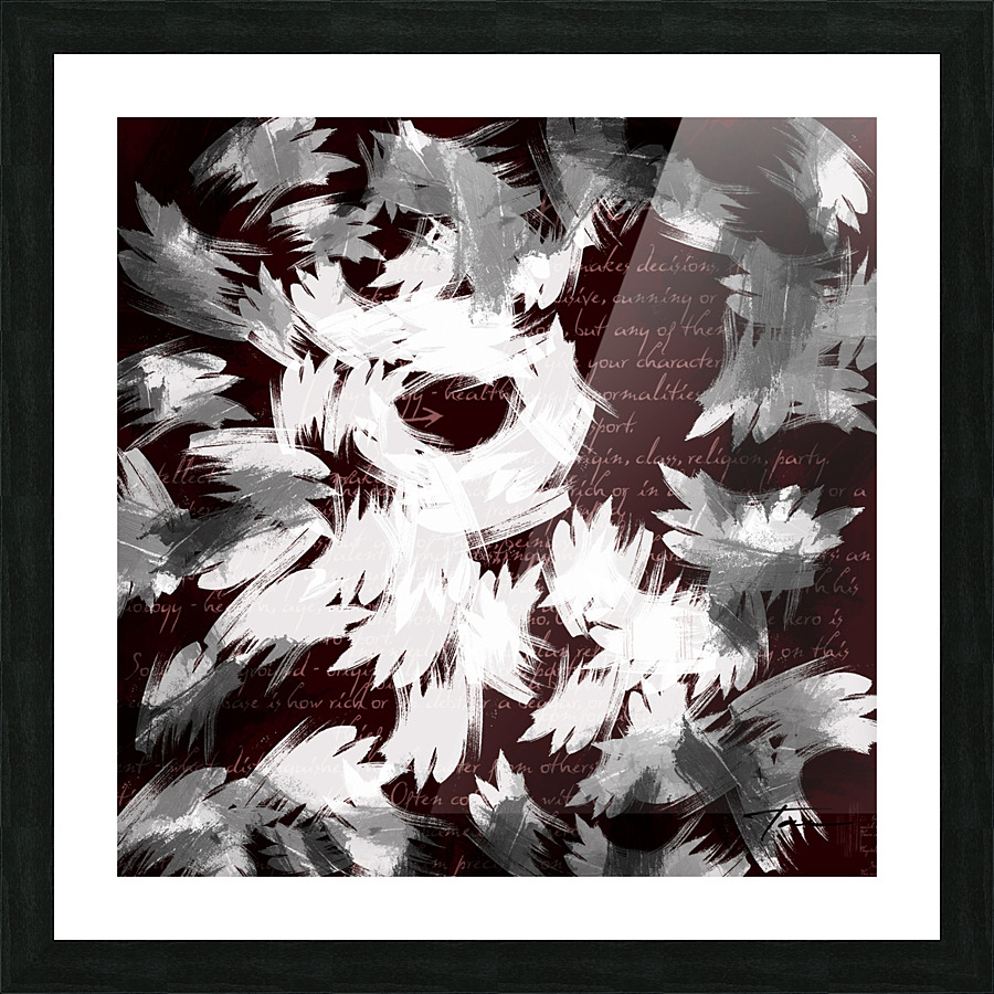 Brush Strokes Picture Frame print