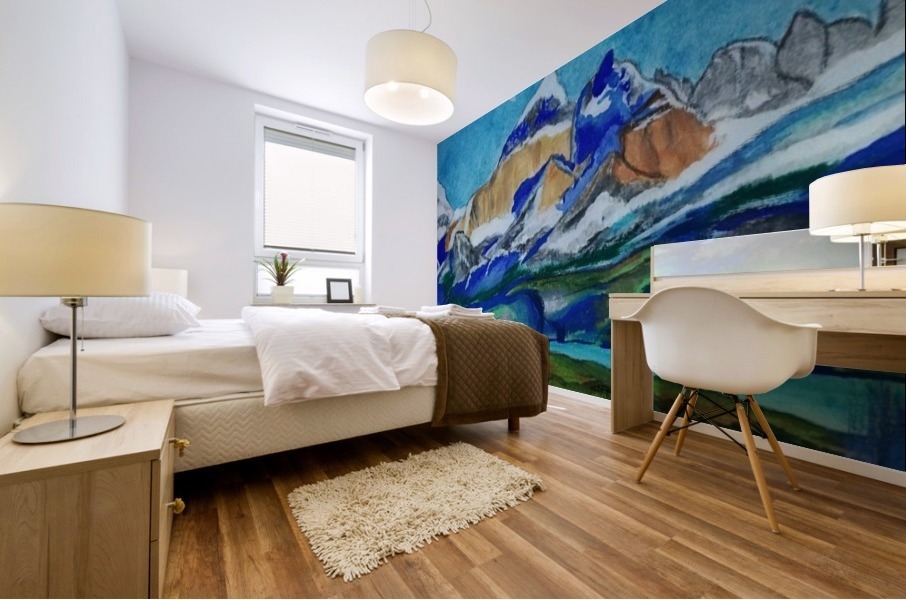 Mountains Mural print