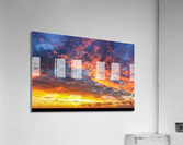 Golden Clouds Acrylic Print