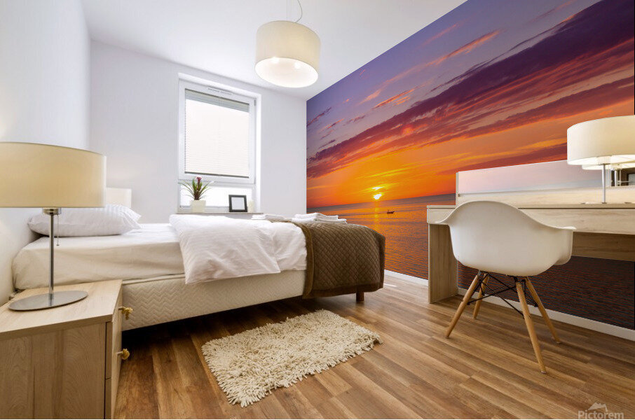 A Good Days Catch Mural print
