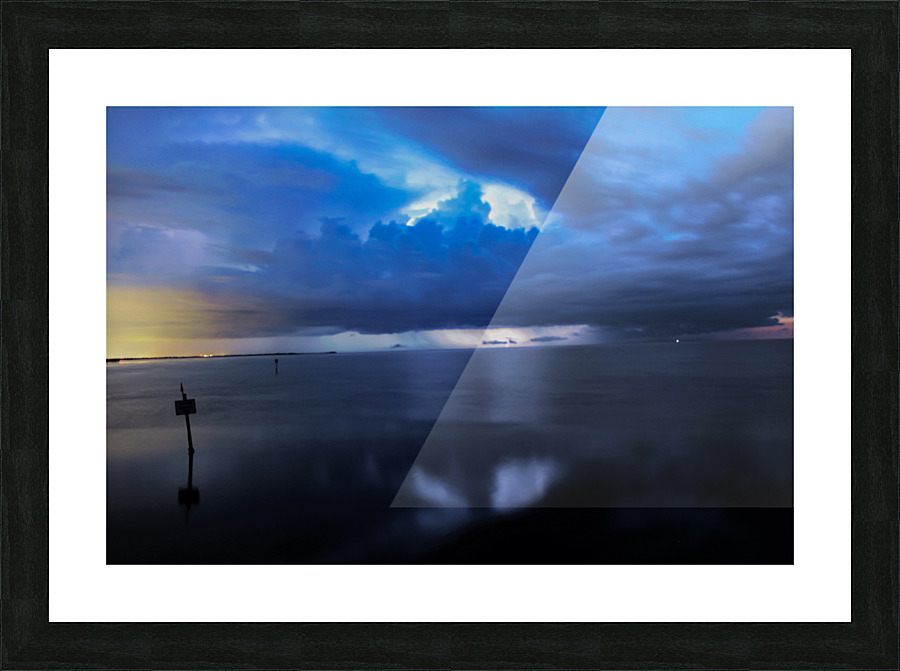 Storm Over Hudson Picture Frame print