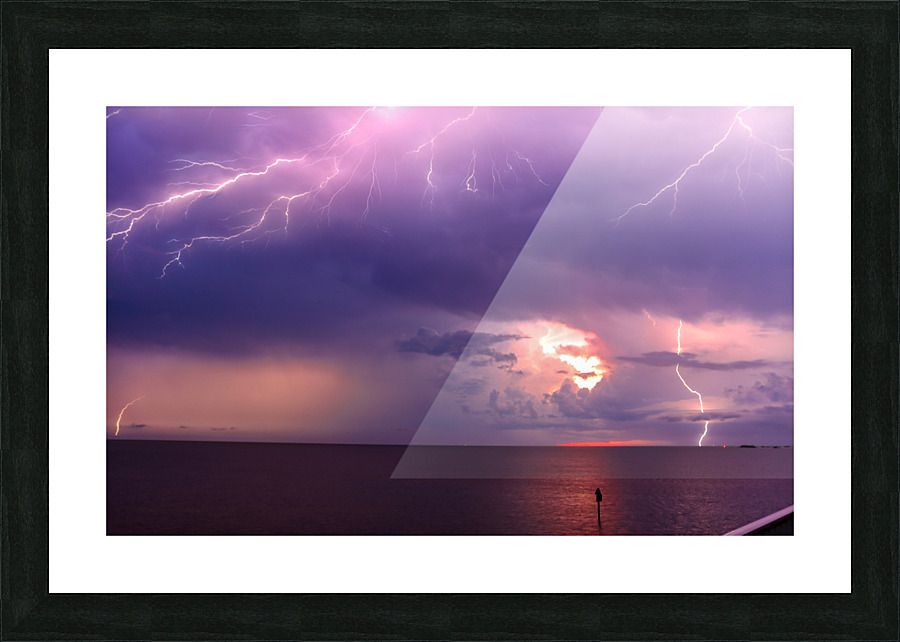 Zeus Parting Light Picture Frame print