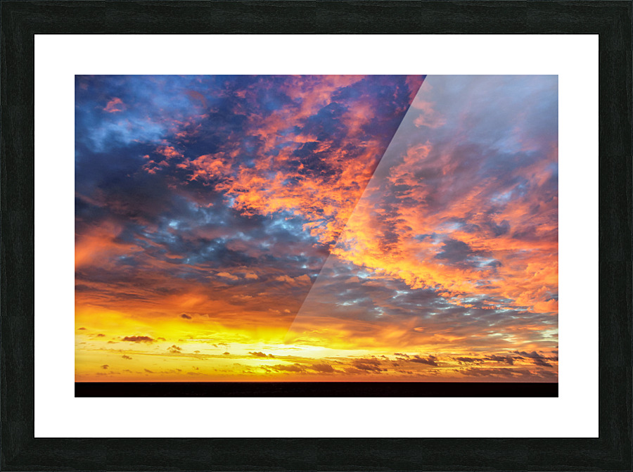 Golden Clouds Picture Frame print