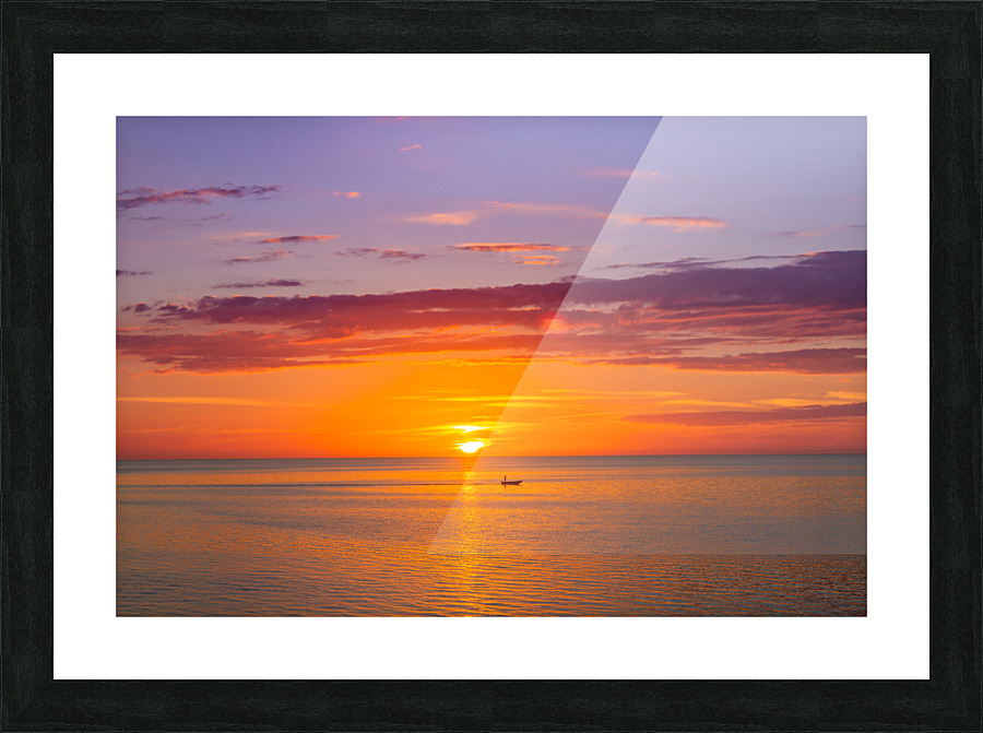 A Good Days Catch Picture Frame print