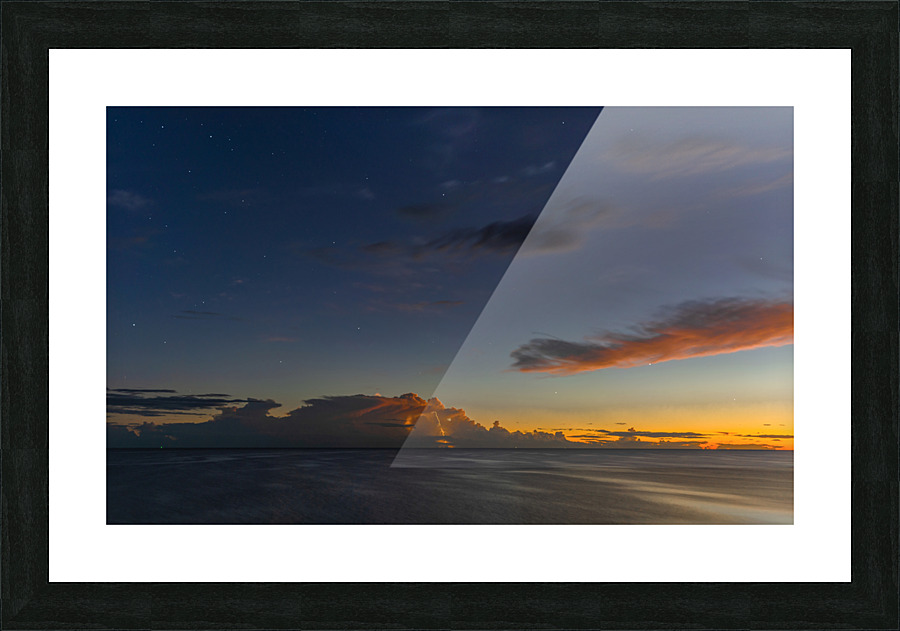 Nautical Twilight Storm  Picture Frame print