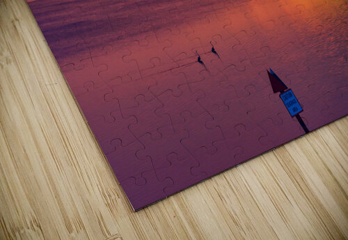 Two Herons Sunset Hurricane Point Studios puzzle