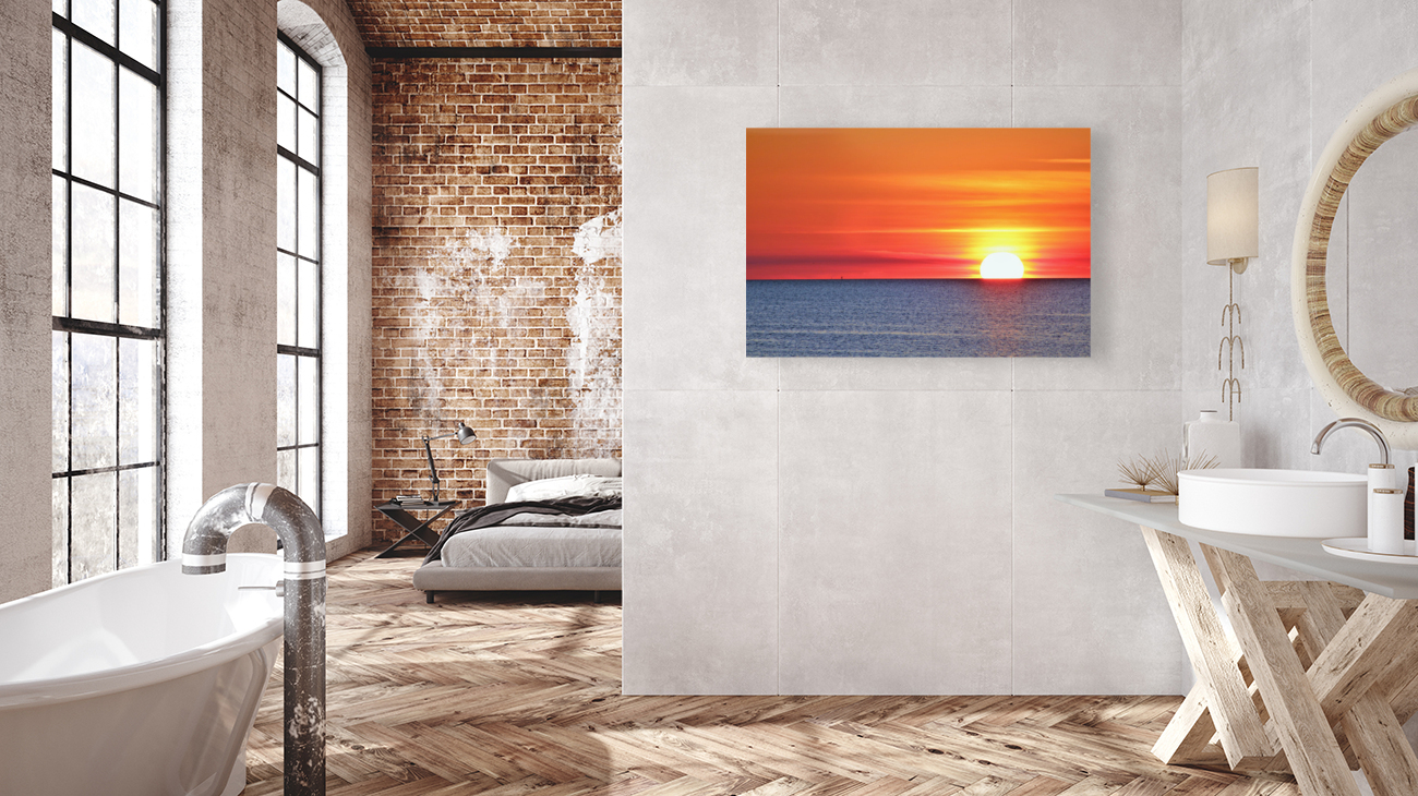 Hudson Fire Sunset Reproduction