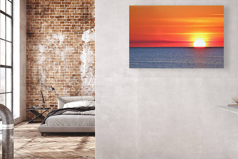 Hudson Fire Sunset Reproduction