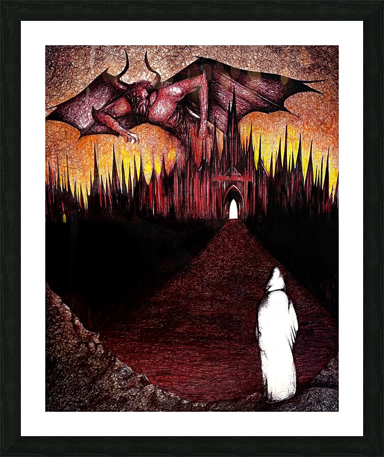 HELL Picture Frame print