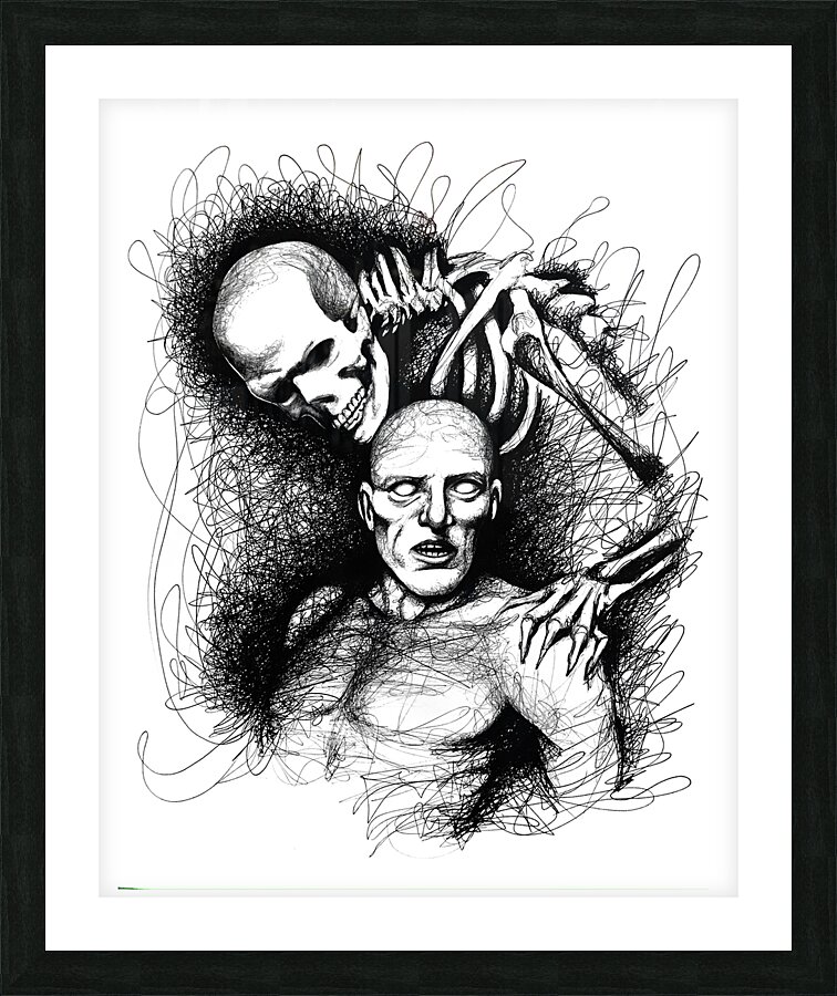 THE SKELETON Picture Frame print