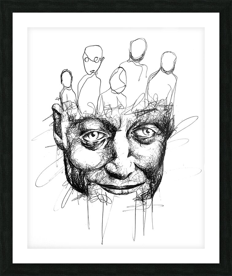 FIVE ON MY MIND Picture Frame print